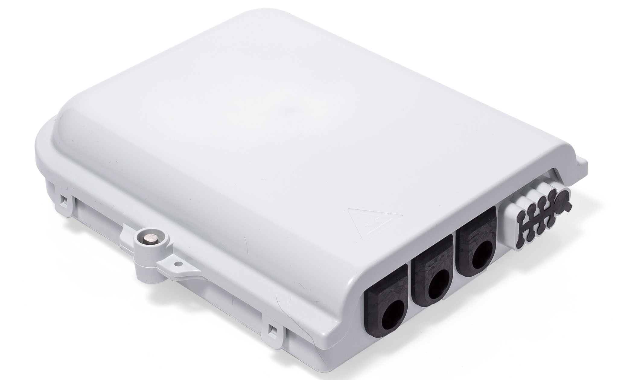 Бокс оптичний RCI FOB-03-12 (IP54, зовнішній на 3 кабельних ввода, 8 виводів для FTTH патчкордів)