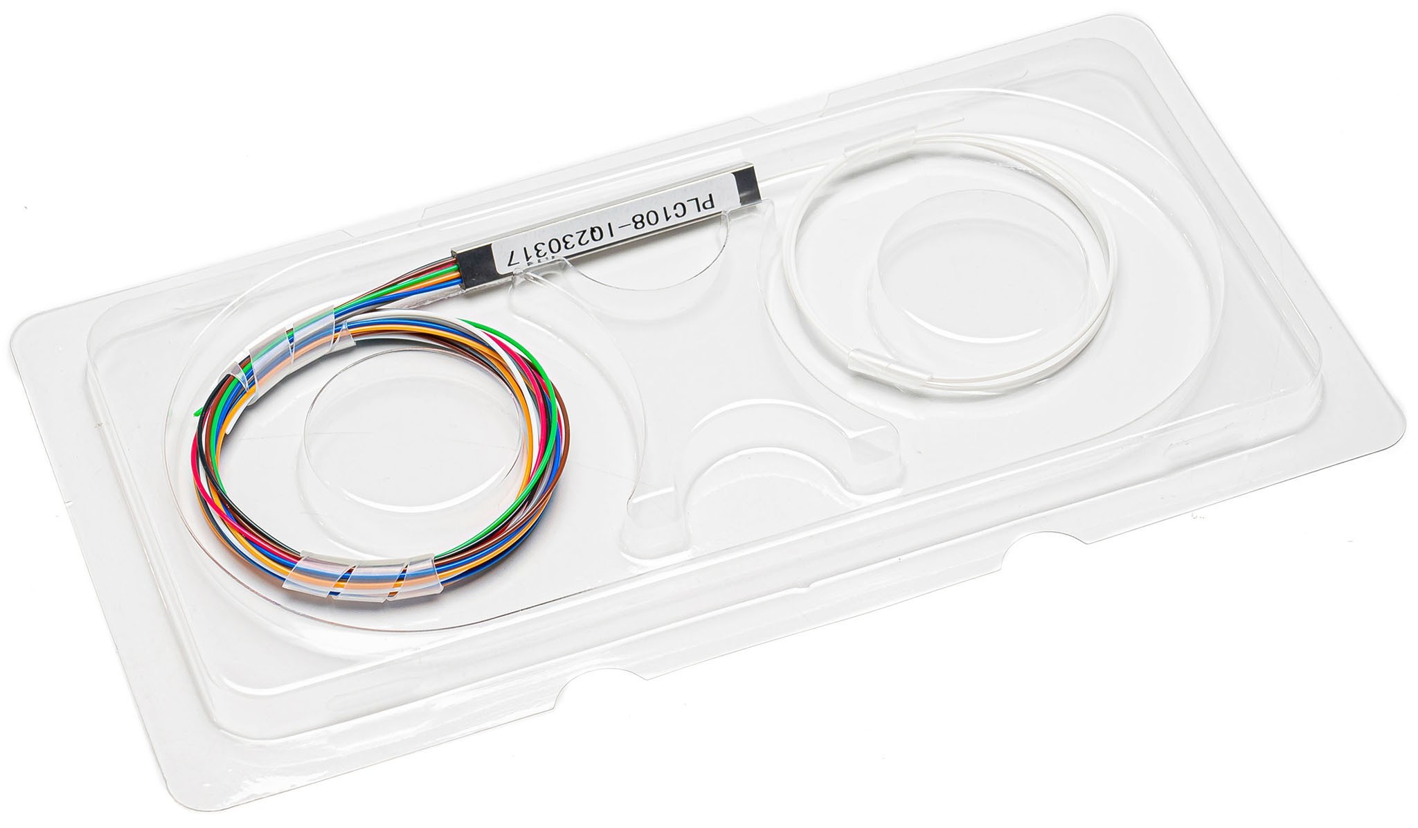 Подільник оптичний RCI PLC - 1x8 - NC без конекторів (PLC 1x8 - 0.9 mm cord - 0.5 m (G.652 D))