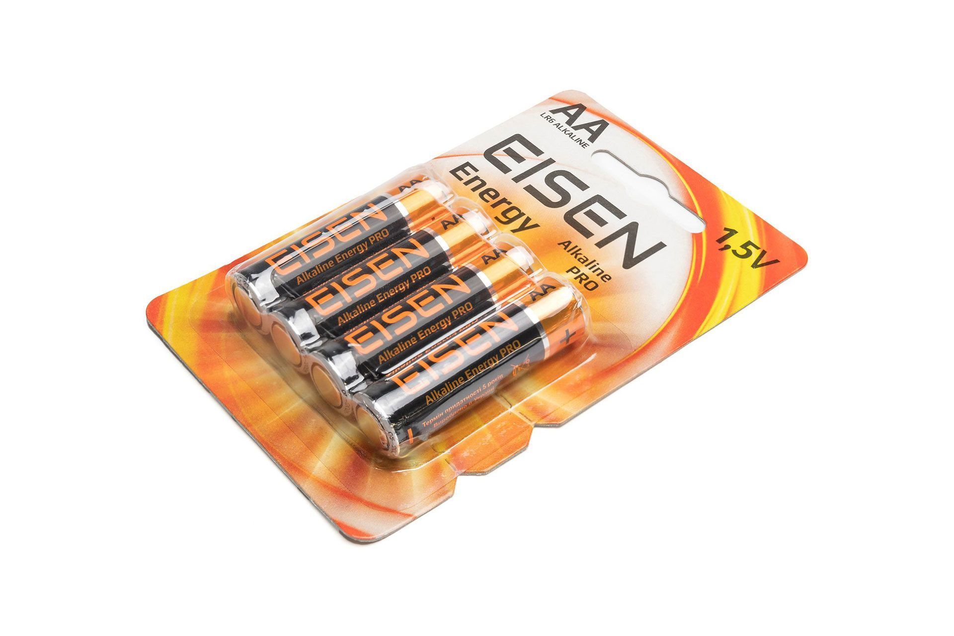 Батарейка лужна Eisen Energy Alkaline PRO LR6 (AA), блістер 4шт.