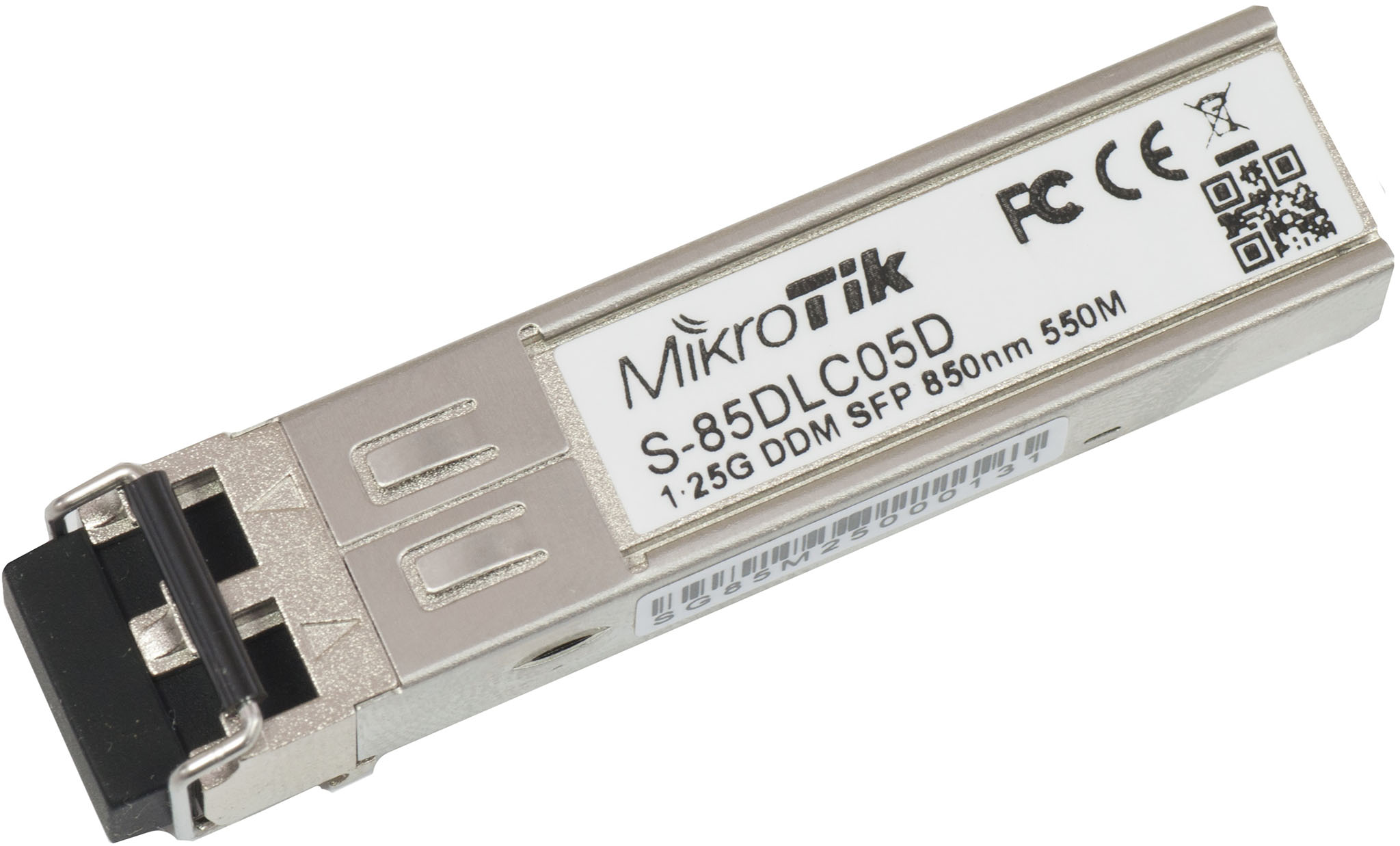 Модуль оптичний MikroTik S-85DLC05D (SFP, LC UPC, 1.25 Gbps, 550 м)