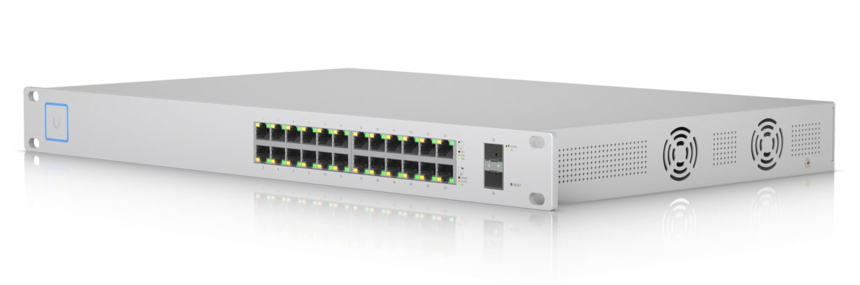 Комутатор керований Ubiquiti UniFi Switch US-24-250W (24х10/100/1000 Mbps RJ45, 2 х 1 Gbps SFP)