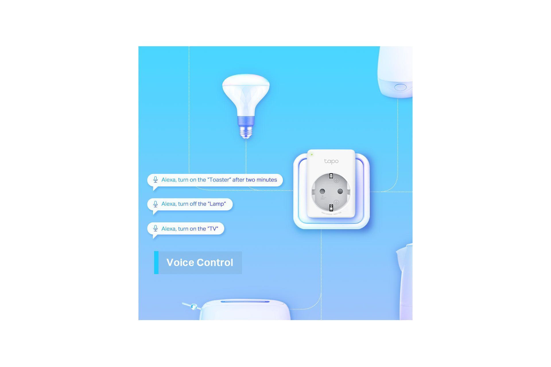 Розумна міні Wi-Fi розетка Tapo P100 (1-pack)