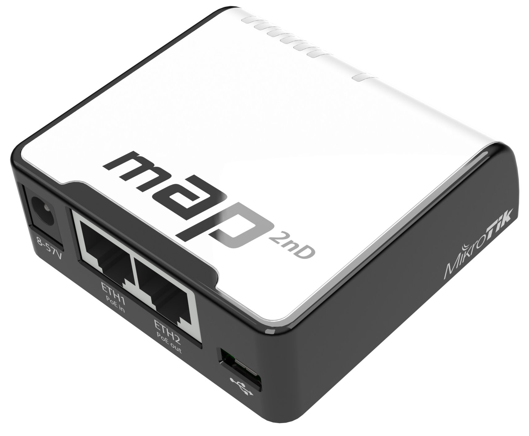 Точка доступу міні MikroTik mAP2nD (QCA9531 650MHz, 64MB RAM, 1.2 dBi, 24V 0.8A)