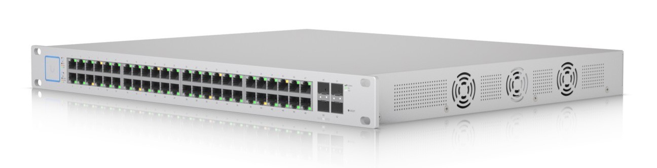 Комутатор керований Ubiquiti UniFi Switch US-48-500W (48х10/100/1000Mbps RJ45, 2х1/10Gbps SFP+, 2х1 Gbps SFP)