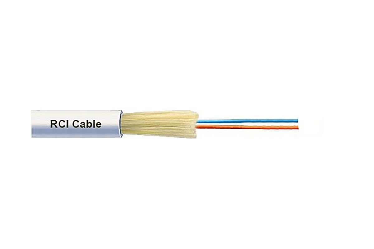 Кабель оптичний RCI Indoor 2F G.657A 2.8 mm, LSZH, white (SIMPLEX)
