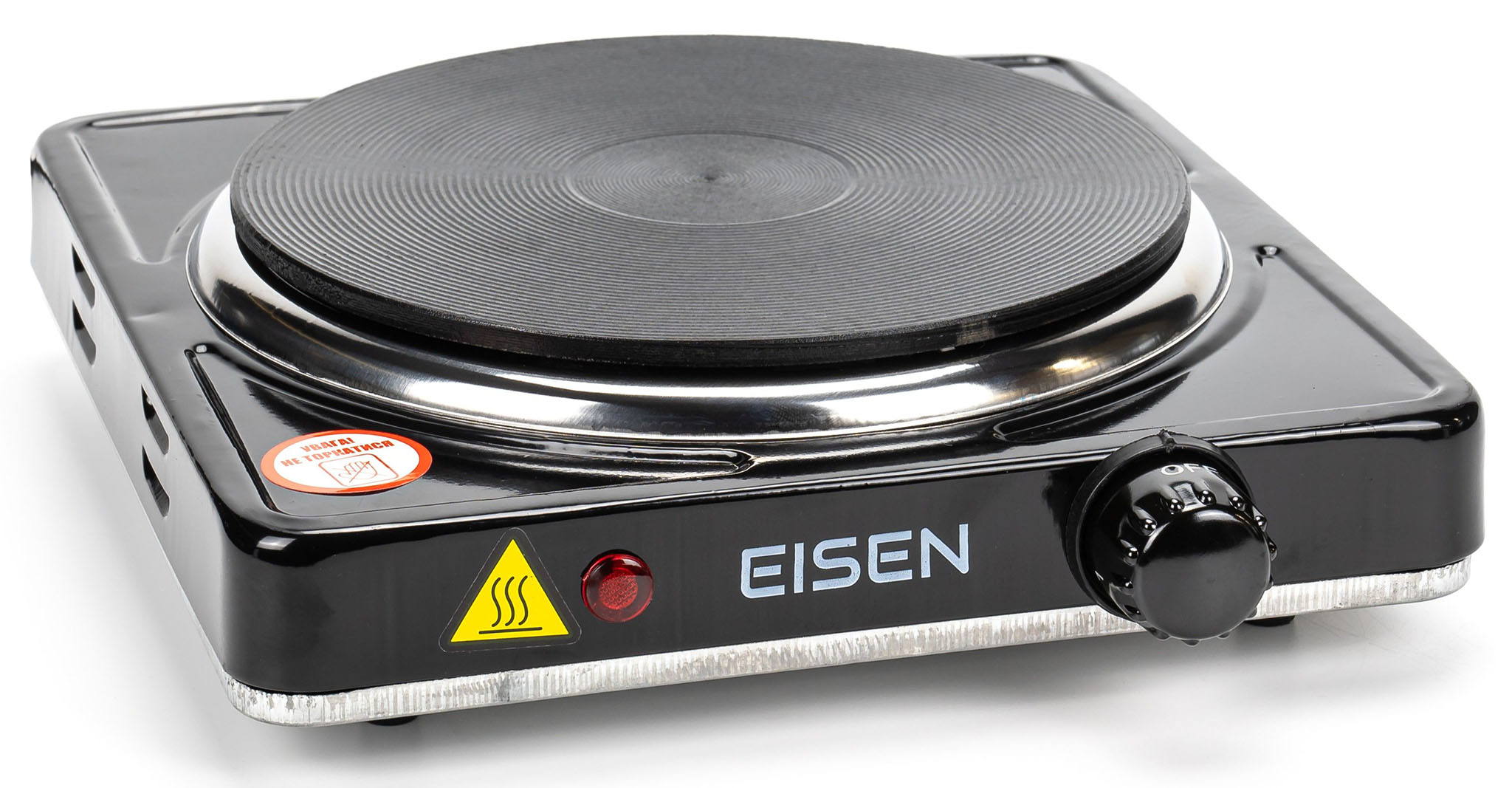 Плита електрична настільна EISEN EHP-158B, потужність 1500Вт, конфорка 185мм