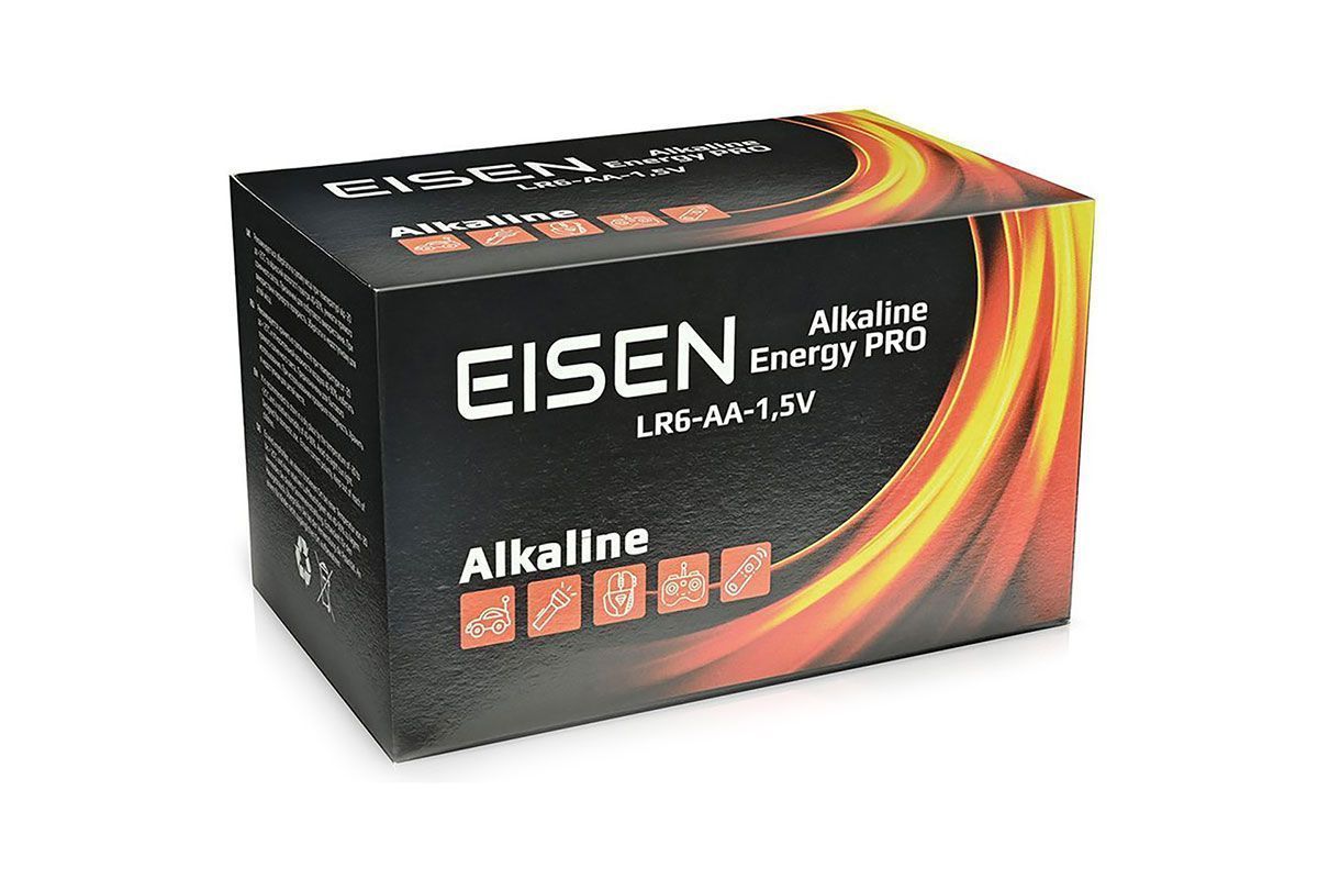 Батарейка лужна Eisen Energy Alkaline PRO LR6 (AA), блістер 4шт.