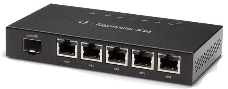 Маршрутизатор Ubiquiti EdgeRouter X ER-X ((5)10/100/1000 RJ45, MIPS1004Kc 880MHz (2), 256 MB DDR3, NAND 256 MB