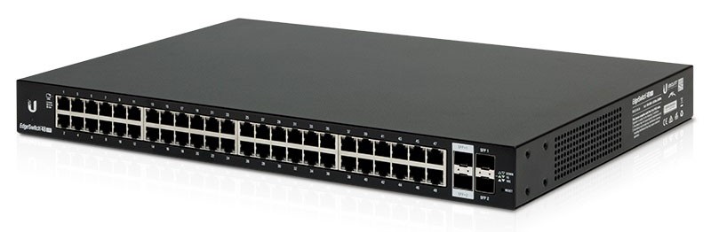 Комутатор керований Ubiquiti EdgeSwitch ES-48-LITE (48x GLAN, 2x SFP, 2x SFP+, no POE)