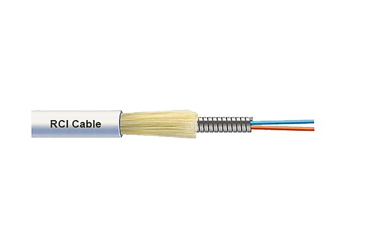 Кабель оптичний RCI Indoor Armored 2F G.657, LSZH, white, 3.15 mm (A2)