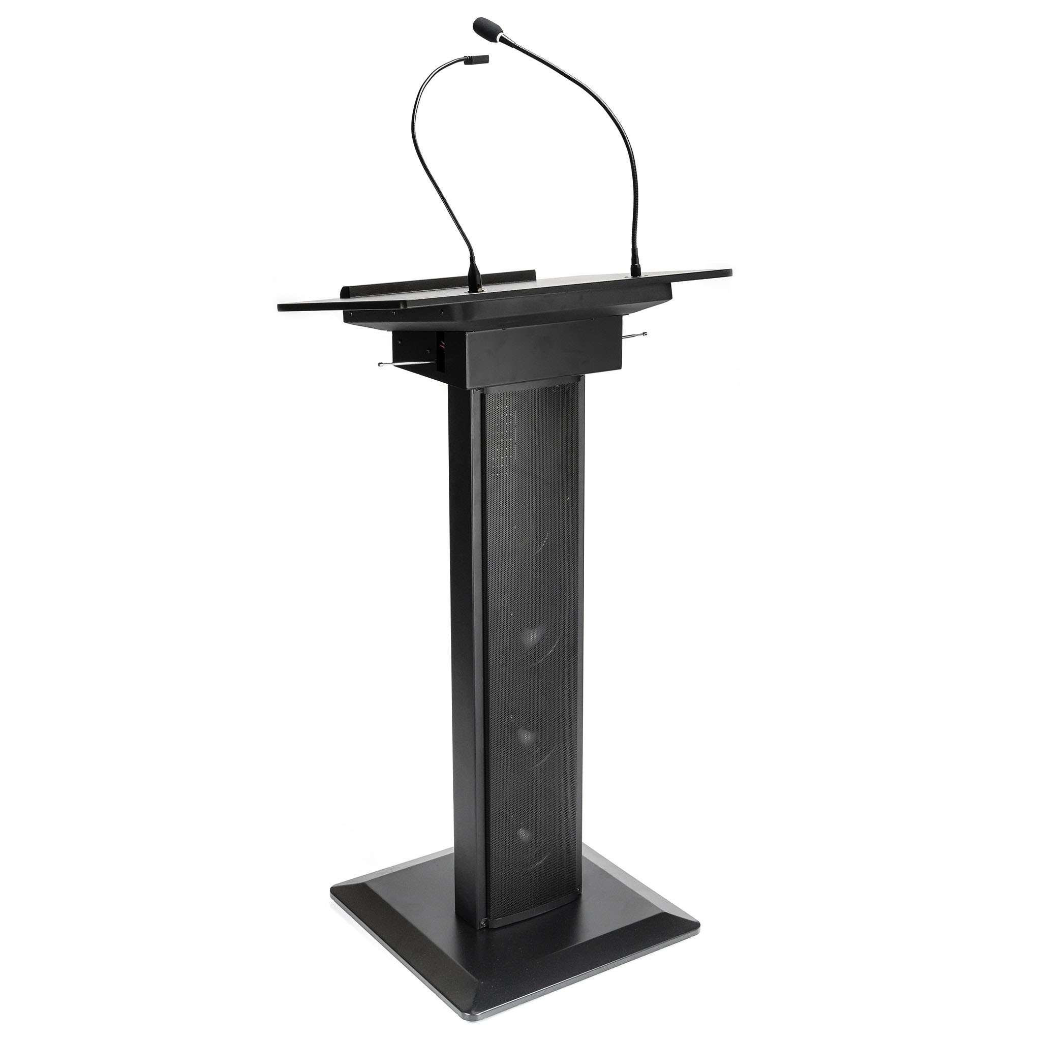 Трибуна чорна ITC T-6236B гучномовець 60 Вт, мікрофон, 2 радіо мікрофони