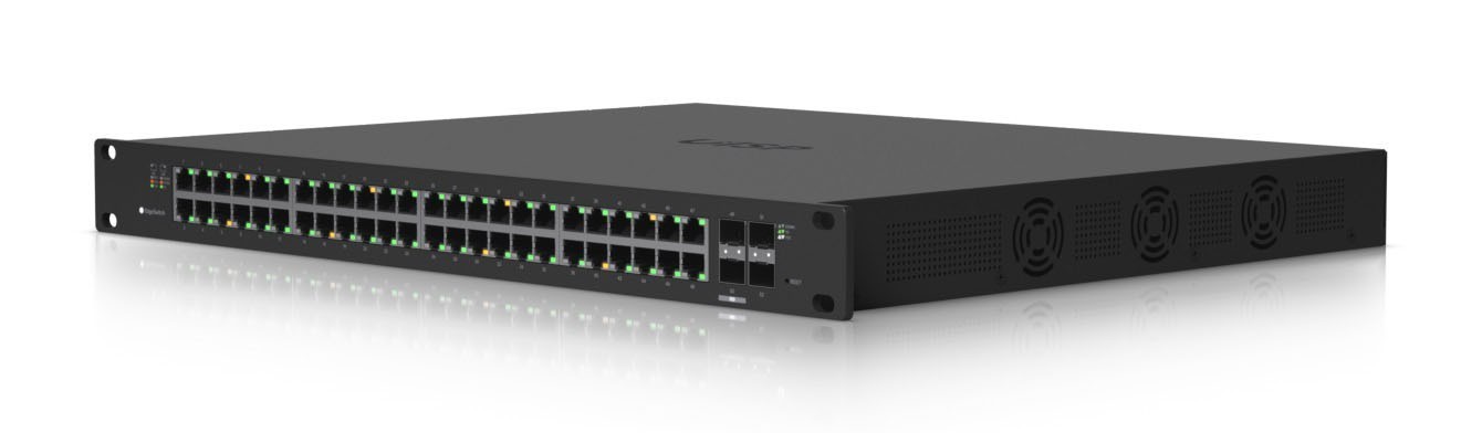 Комутатор керований Ubiquiti EdgeSwitch ES-48-500W ((48) 10/100/1000Mbps RJ45, (2) 1000Mbps + (2) 1G/10Gbps)