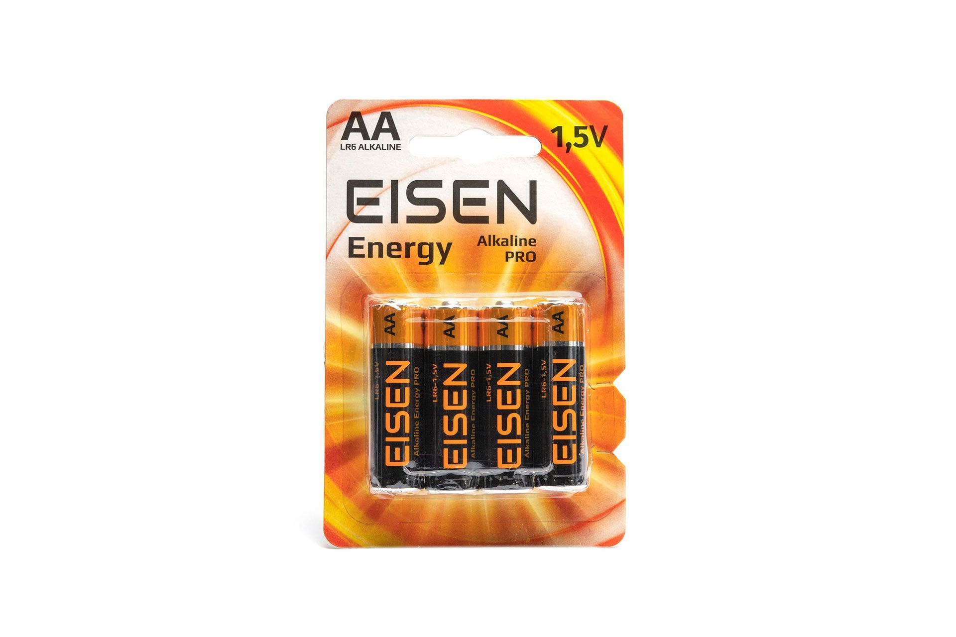Батарейка лужна Eisen Energy Alkaline PRO LR6 (AA), блістер 4шт.