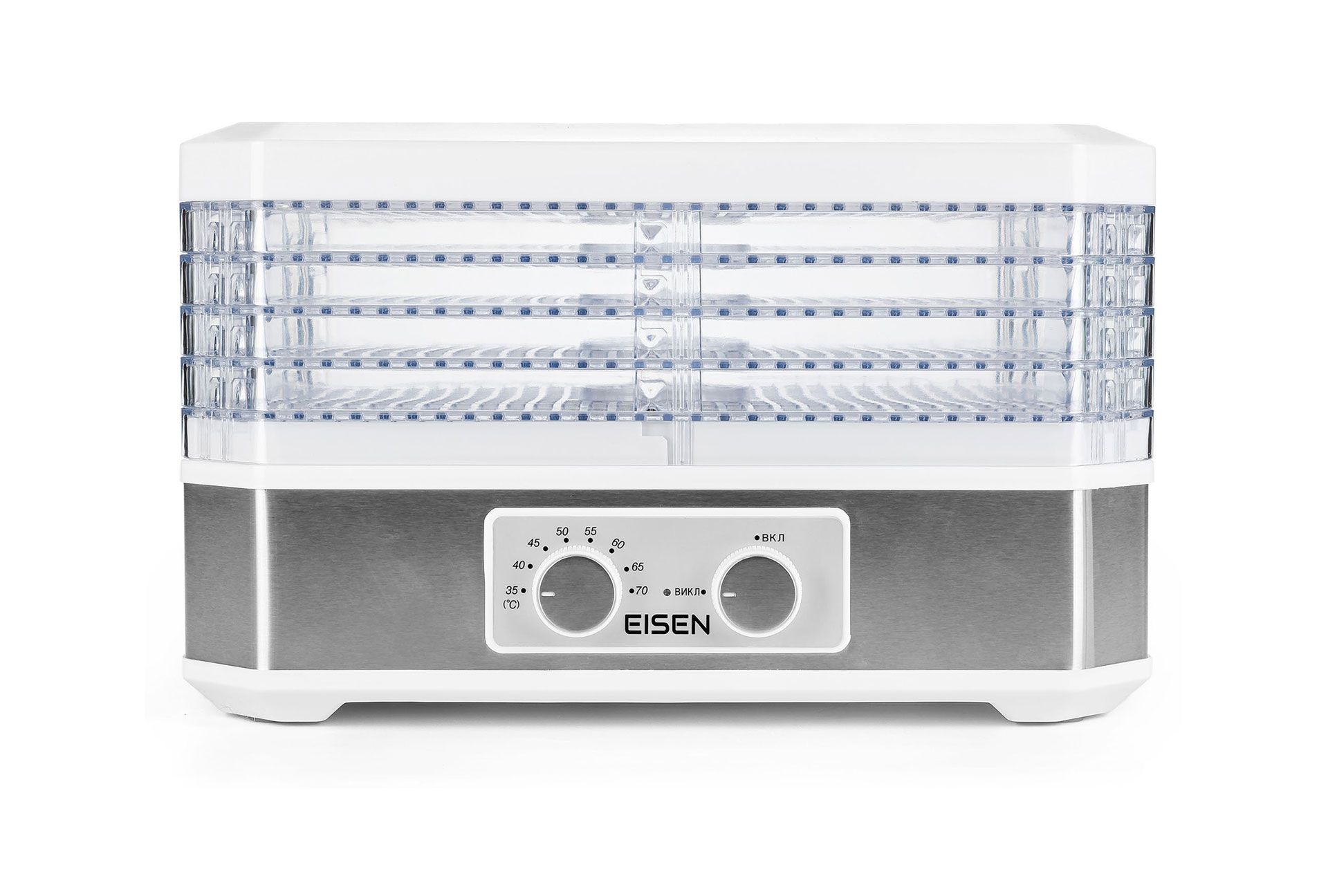 Сушарка для продуктів EISEN EFD-055W 500 Вт, 5 рівнів діам 15л  Діаметр сушильного піддону: 38 см