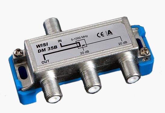 Відгалуджувач WISI DM 35 B (2-20) (2Way Tap 20 dB, 5-1000 МГц)