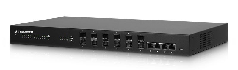 Комутатор Ubiquiti EdgeSwitch ((4) 1G/10Gbps, (12) 1G/10Gbps, 16..25V DC, 230V AC)