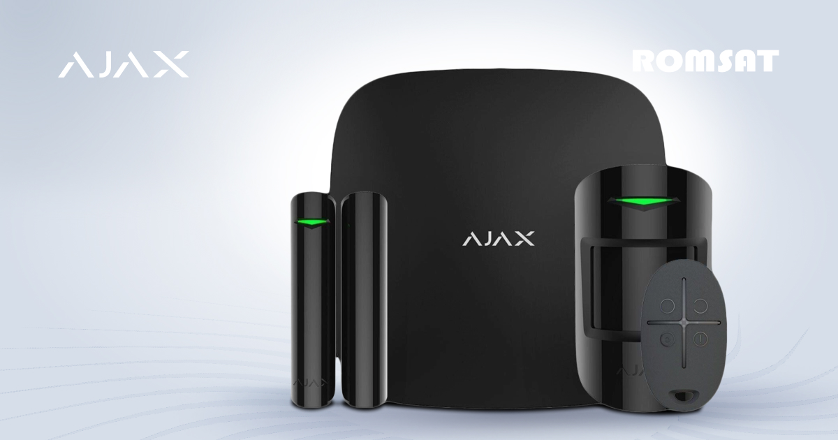 Великий вибір Ajax Systems у наявності: хаби, датчики руху та відкриття, ретранслятори. Спеціальні ціни для інсталяторів. Офіційна гарантія та доставка Ромсат