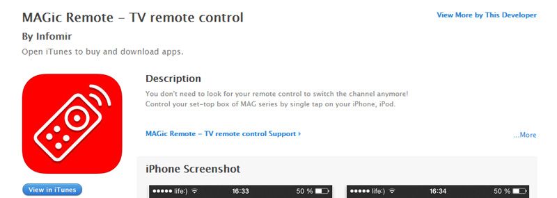 Приложение MAGic Remote &ndash; доступно в App Store 