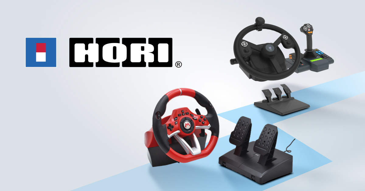 Ігрова система HORI Farming Vehicle Control System HPC-043U та кермо Mario Kart Racing Wheel Apex для Nintendo Switch