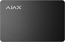 Безконтактна карта Ajax Pass (100 од) Black для Ajax KeyPad Plus