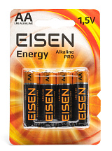 Батарейка лужна Eisen Energy Alkaline PRO LR6 (AA), блістер 4шт.