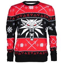 Светр Jinx The Witcher 3 Dreaming Of A White Wolf Ugly Holiday Sweater, Black, Medium