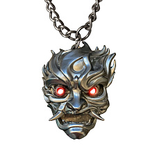 Медальйон JINX Cyberpunk 2077 - Samurai Medallion Necklace with LED Eyes (JINX-12115)