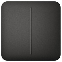 Кнопка Ajax SoloButton (2-gang) для LightSwitch, Black Кнопка Ajax SoloButton (2-gang) для LightSwitch, Black