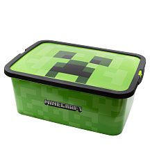 Коробка для іграшок Stor Minecraft - Creeper, Storage Click Box 13L (Stor-04405)
