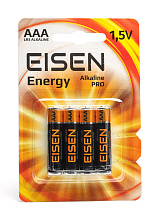 Батарейка лужна Eisen Energy Alkaline PRO LR03 (AАA), блістер 4шт.