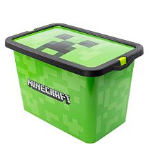 Коробка для іграшок Stor Minecraft - Creeper, Storage Click Box 7L (Stor-04404)