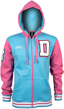 Толстовка Jinx Overwatch Varsity D.Va Zip-Up Hoodie XXL Blue/Pink Толстовка Jinx Overwatch Varsity D.Va Zip-Up Hoodie XXL Blue/Pink