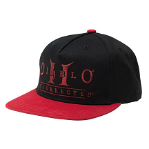 Кепка-снепбек JINX Diablo II: Resurrected - Hell to Pay Snap, Black/Red Кепка-снепбек JINX Diablo II: Resurrected - Hell to Pay Snap, Black/Red