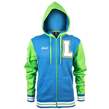 Толстовка Jinx Overwatch Varsity Lucio Zip-Up Hoodie XL Blue/Green Толстовка Jinx Overwatch Varsity Lucio Zip-Up Hoodie XL Blue/Green