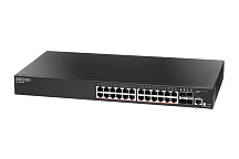 Комутатор Edge-core ECS2100-28P (SmartPro, 24x10/100/1000Base-T PoE, 4x1G SFP, 200W) Комутатор Edge-core ECS2100-28P (SmartPro, 24x10/100/1000Base-T PoE, 4x1G SFP, 200W)